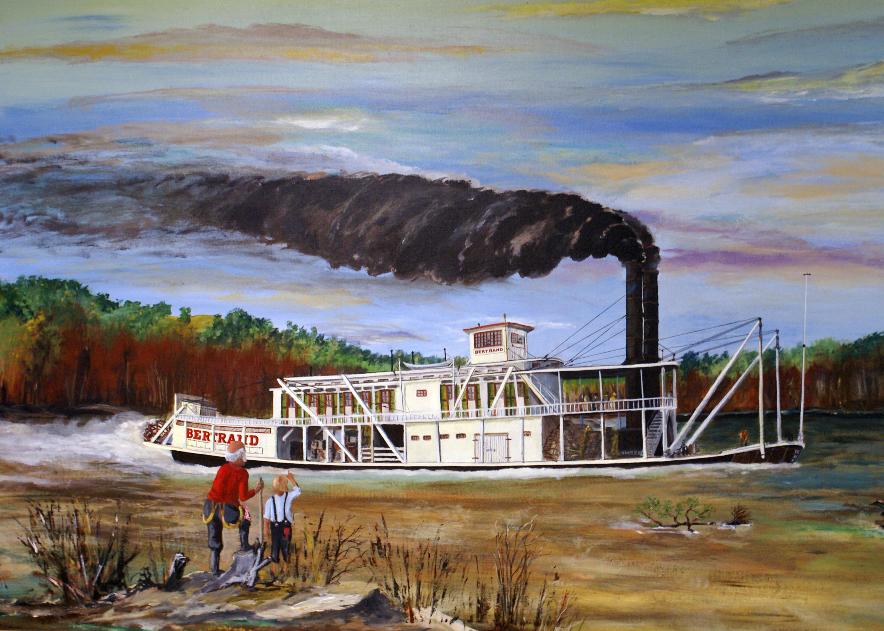 The Steamboat Bertrand Painted by Jerry Livingston, Jerry Livingston, Public Domain, https://www.fws.gov/media/steamboat-bertrand-painted-jerry-livingston